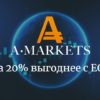 На 20% выгоднее с ECN новая акция от AMarkets!